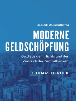 cover image of Moderne Geldschöpfung